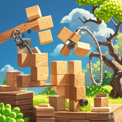 Sawing Wood Blocks